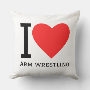 Coussin J'adore le bras de fer