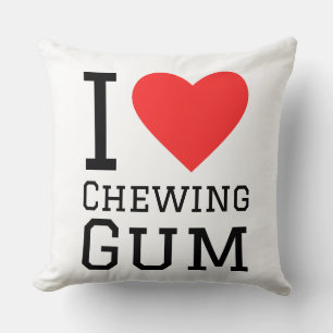 Coussin J'adore le chewing-gum