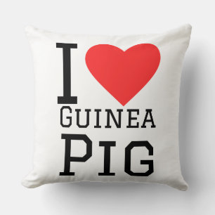 Coussin J'adore le cochon d'Inde