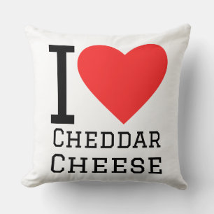 Coussin J'adore le fromage cheddar