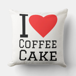 Coussin J'adore le gâteau au café 