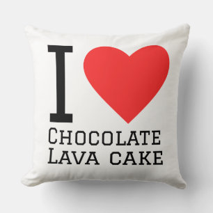 Coussin J'adore le gâteau coulant au chocolat