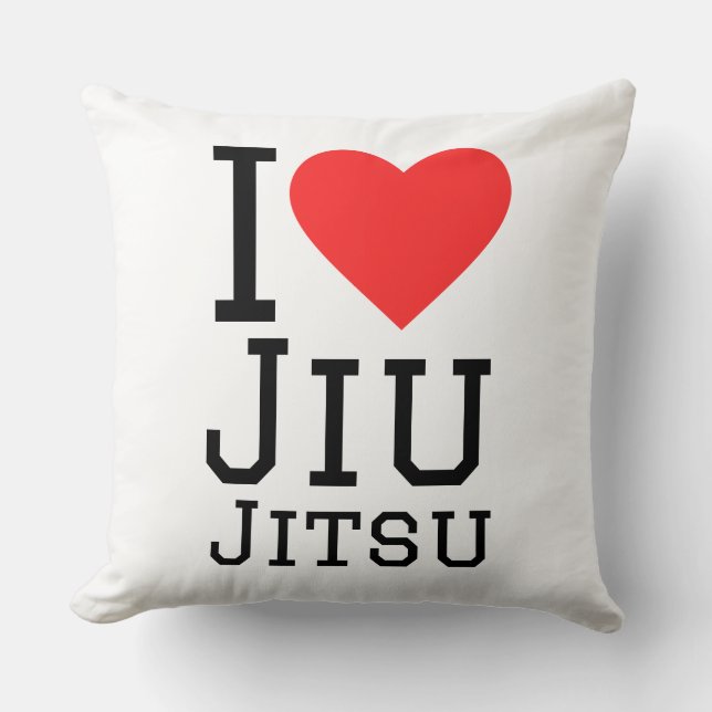 Coussin J'adore le Jiu jitsu (Recto)