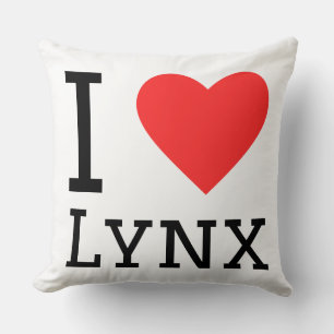 Coussin J'adore le lynx 