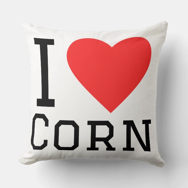 Coussin J'adore le maïs (Recto)