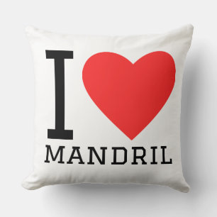 Coussin J'adore le mandrill