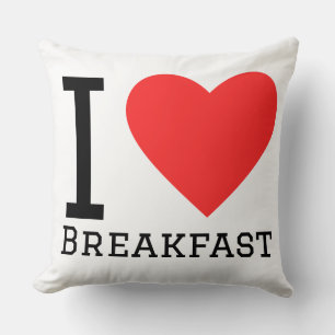 Coussin J'adore le petit-déjeuner