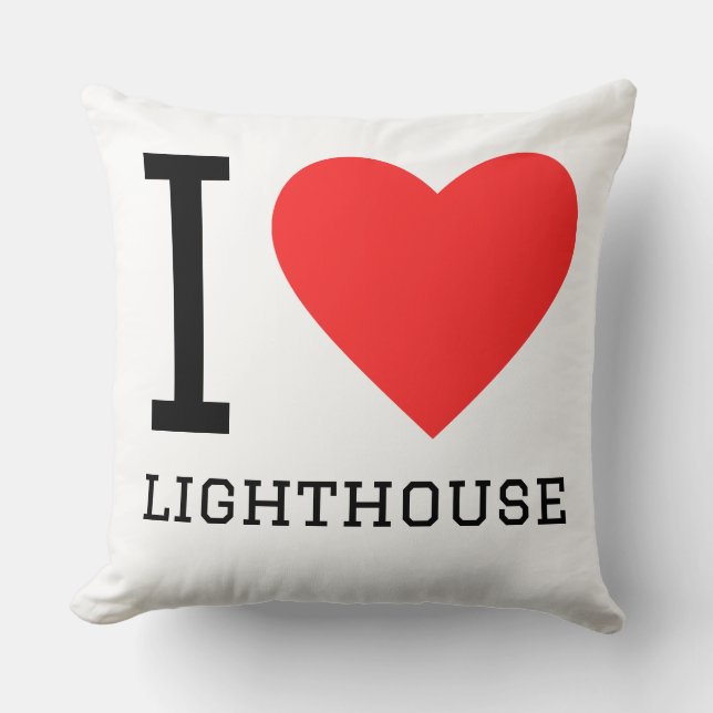 Coussin J'adore le phare (Recto)