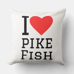 Coussin J'adore le poisson brochet