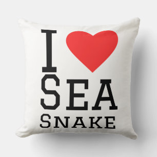 Coussin J'adore le serpent marin