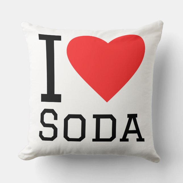 Coussin J'adore le soda (Recto)