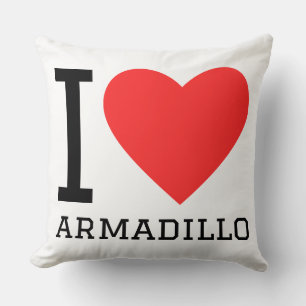 Coussin J'adore le tatou