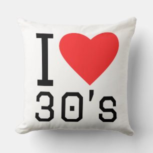 Coussin J'adore les années 30