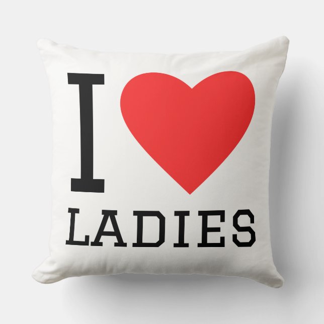 Coussin j'adore les dames (Recto)