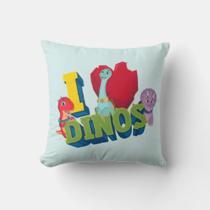 Coussin J'adore les dinos   Dino Ranch