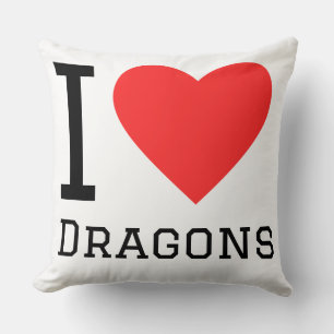 Coussin J'adore les dragons