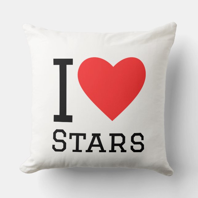 Coussin J'adore les étoiles (Recto)