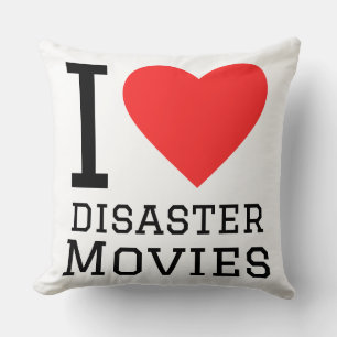 Coussin J'adore les films catastrophe
