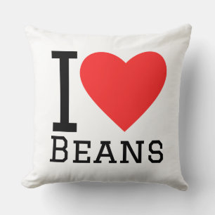 Coussin J'adore les haricots