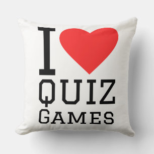 Coussin J'adore les jeux de quiz