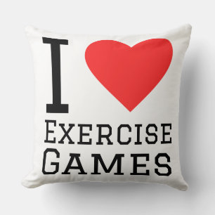 Coussin J'adore les jeux d'exercice 