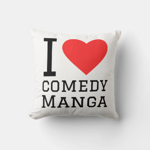 Coussin J'adore les mangas comiques