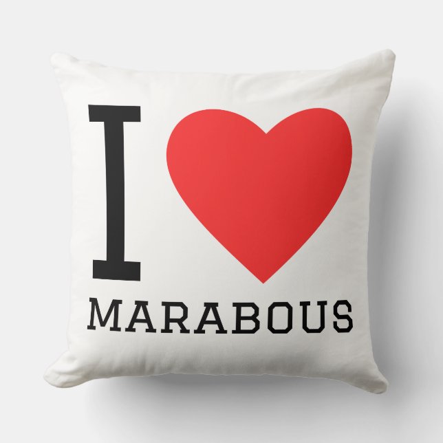 Coussin J'adore les marabouts (Recto)