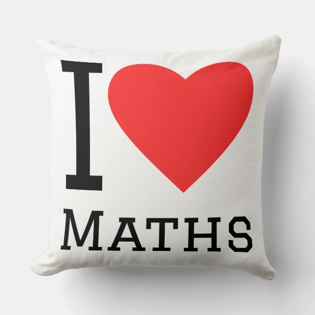 Coussin J'adore les maths  (Recto)