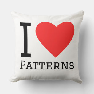 Coussin J'adore les motifs