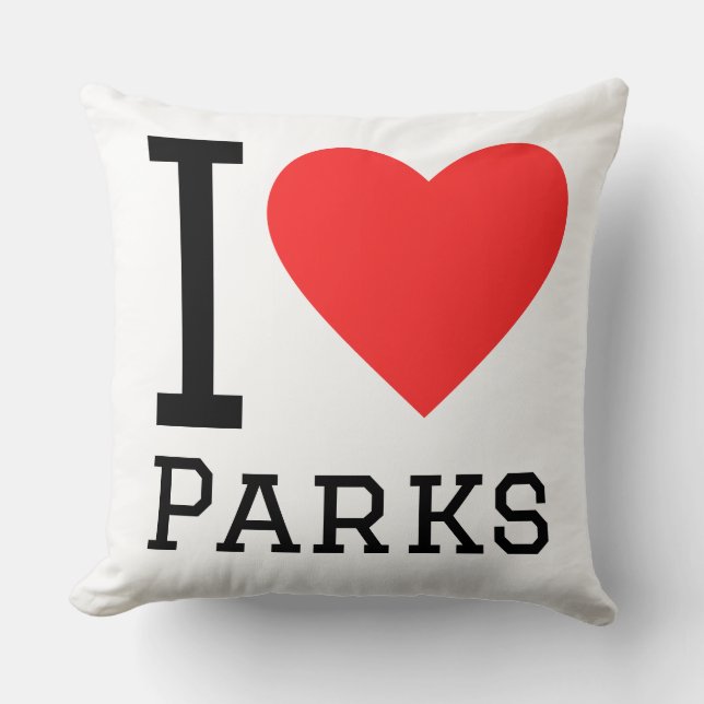 Coussin J'adore les parcs (Recto)