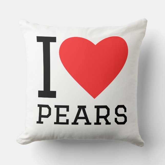 Coussin J'adore les poires (Recto)