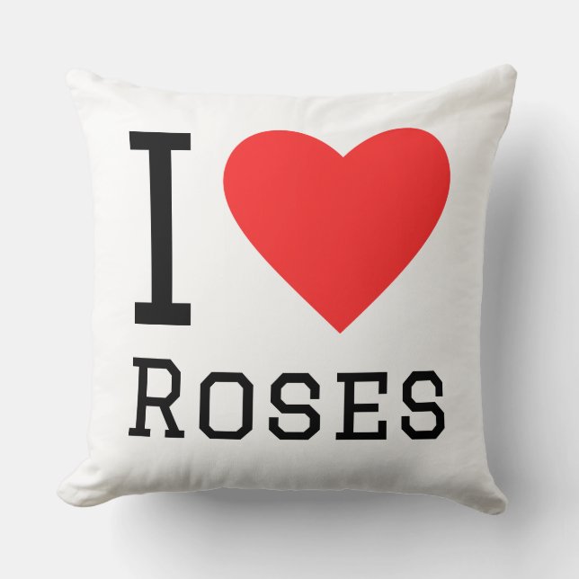 Coussin J'adore les roses (Recto)