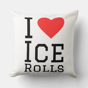 Coussin J'adore les rouleaux de glace