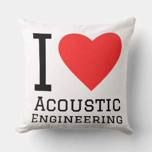 Coussin J'adore l'ingénierie acoustique 