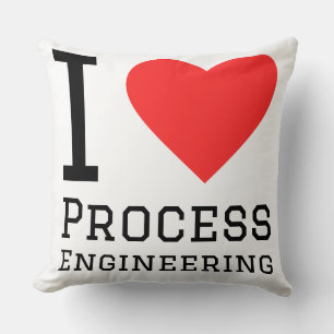Coussin J'adore l'ingénierie de processus