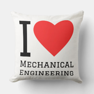 Coussin J'adore l'ingénierie mécanique