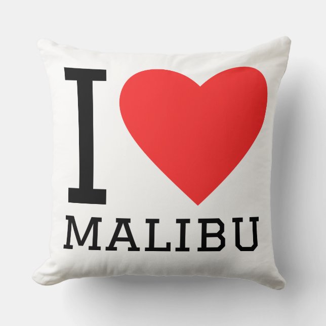 Coussin J'adore Malibu  (Recto)
