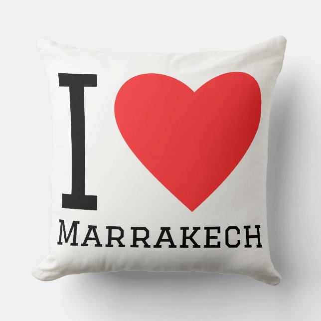 Coussin J'adore Marrakech  (Recto)