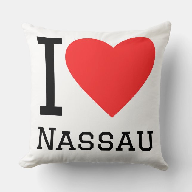 Coussin J'adore Nassau  (Recto)