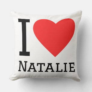 Coussin J'adore natalie