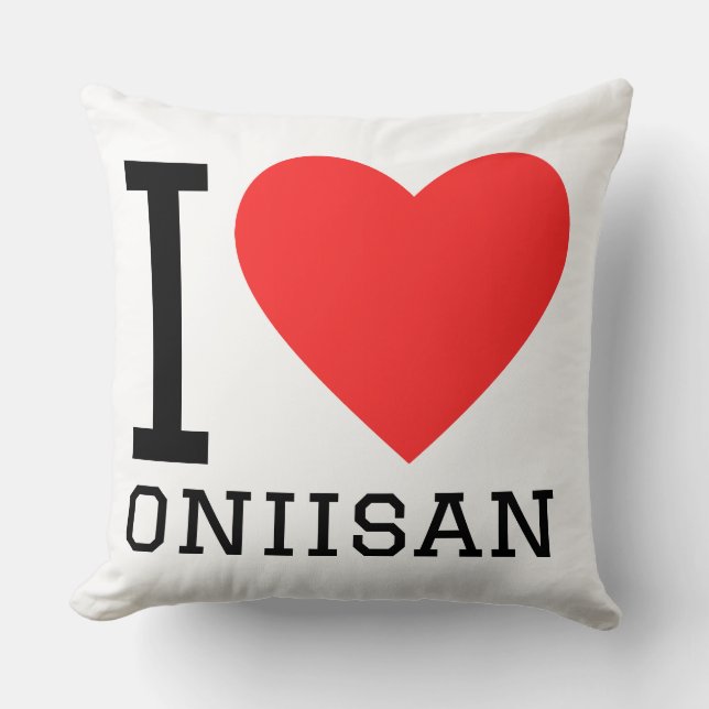 Coussin J'adore oniisan  (Recto)