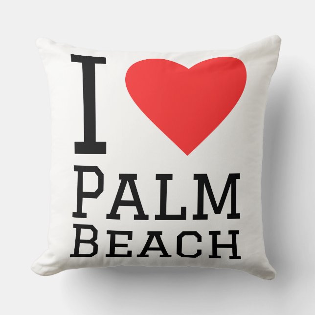 Coussin J'adore Palm Beach  (Recto)