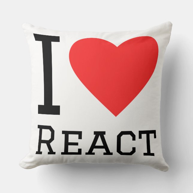 Coussin J'adore react (Recto)