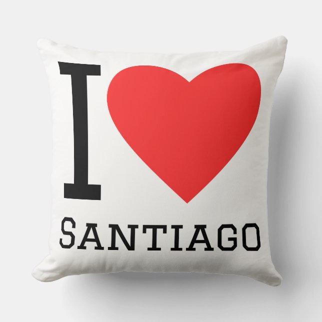 Coussin J'adore Santiago  (Recto)