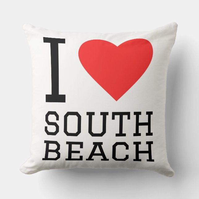 Coussin J'adore South Beach (Recto)