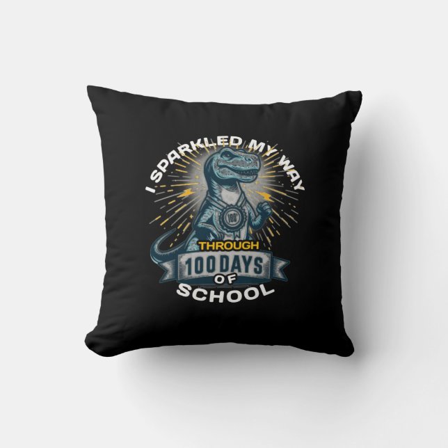 Coussin J'Ai Éclaté Mon Chemin Pendant 100 Jours 100ème Jo (Recto)