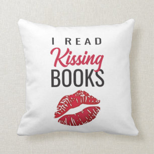 Coussin J'Ai Lu Des Livres De Baiser Jetant L'Oreiller