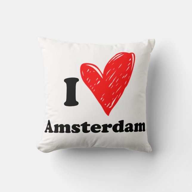 Coussin J'aime Amsterdam (Recto)