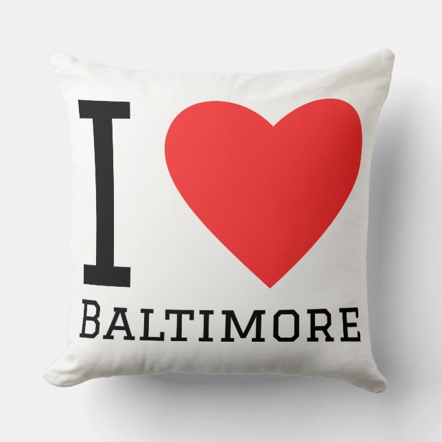 Coussin J'aime Baltimore  (Recto)