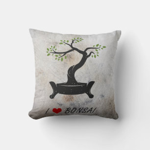 Coussin j'aime bonsai
